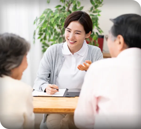 相談する様子
