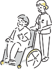 入浴介護のイラスト